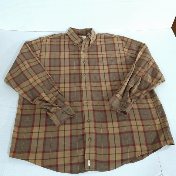 Viyella Cotton Wool Long Sleeve Plaid Shirt - Picture 2 of 5